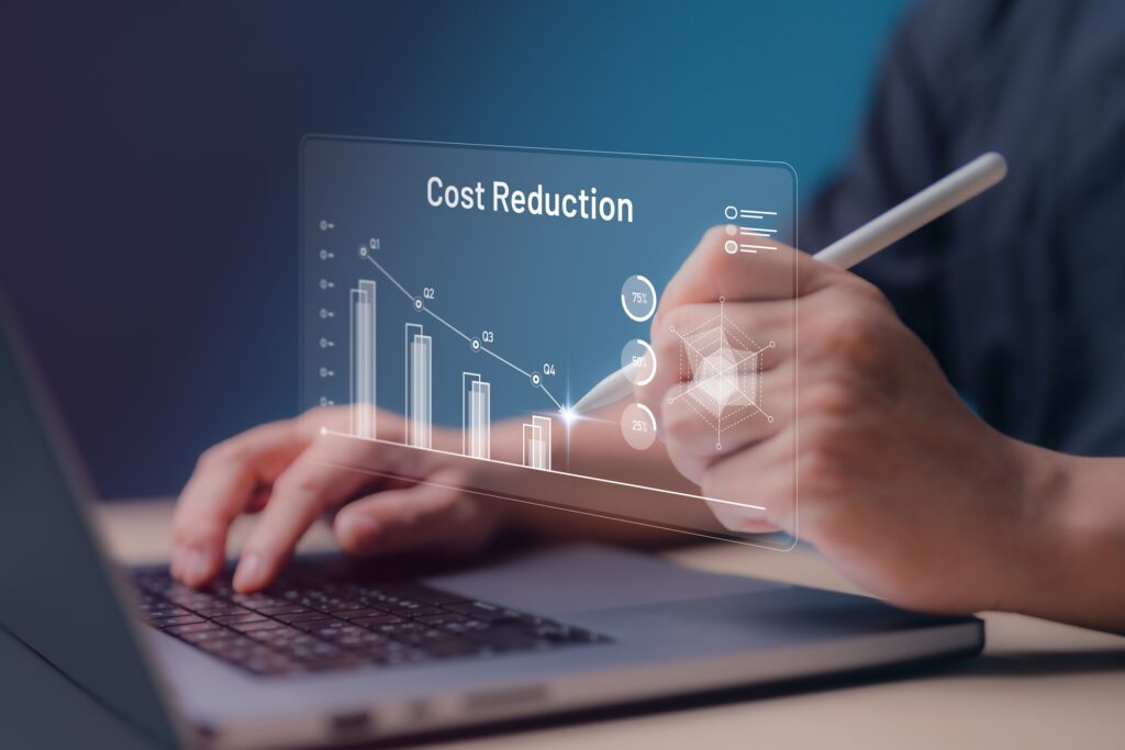 Digitale Grafik zur Kostenreduktion | Predictive Maintenance
